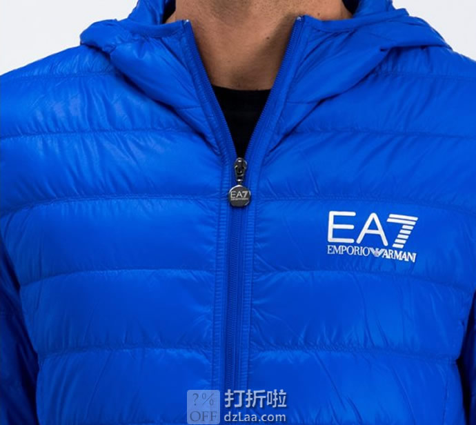 Emporio Armani 阿玛尼 EA7系列 轻薄可压缩 男式连帽羽绒服 S码3.2折.76 海淘转运到手约￥587