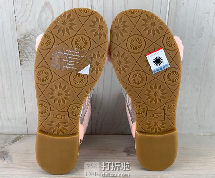 UGG Fluff Springs 女式羊毛凉鞋 1101438 37码3.7折.91 海淘转运到手约¥321 天猫¥899
