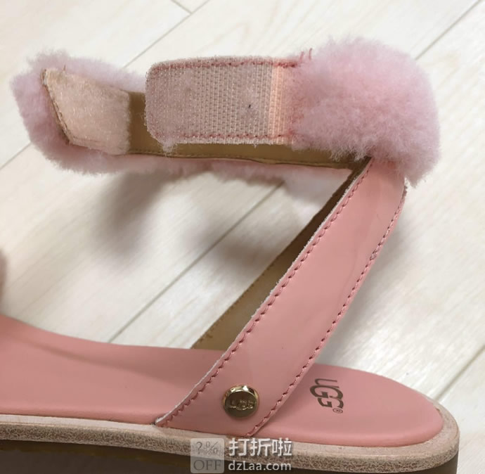 UGG Fluff Springs 女式羊毛凉鞋 1101438 37码3.7折.91 海淘转运到手约¥321 天猫¥899