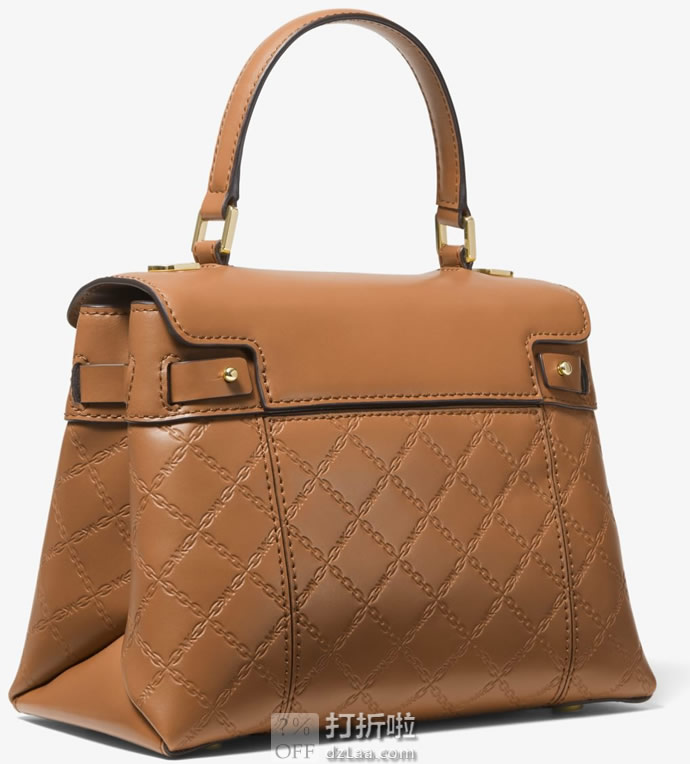 MICHAEL KOR 迈克科尔斯 Gramercy 中号 女式锁头手提包 30S9GG7S2Y 5折4.01 海淘转运到手约¥1230
