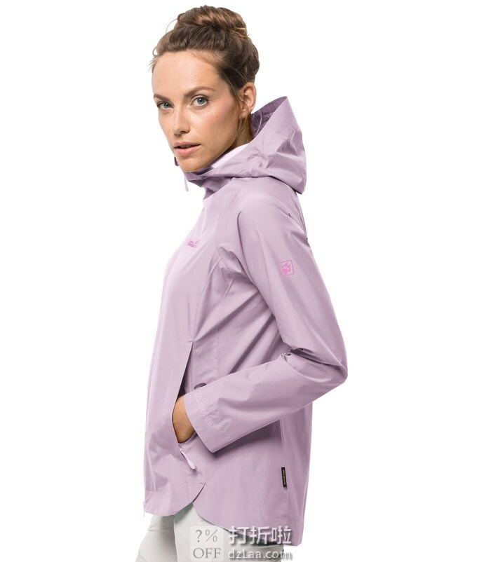 Jack Wolfskin 狼爪 Scenic Trail 户外防水防风透气 女式冲锋衣 L码1.4折.14 海淘转运到手约￥200