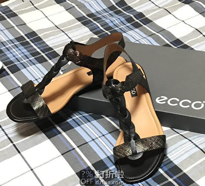 ECCO 爱步 Bouillon T字平底 女式轻盈凉鞋  海淘转运到手约￥463