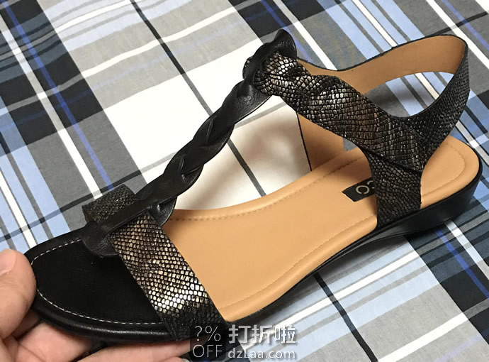 ECCO 爱步 Bouillon T字平底 女式轻盈凉鞋  海淘转运到手约￥463