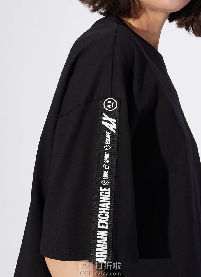 A|X Armani Exchange 阿玛尼 女式五分袖上衣 L码2.7折.67 海淘转运到手约¥185