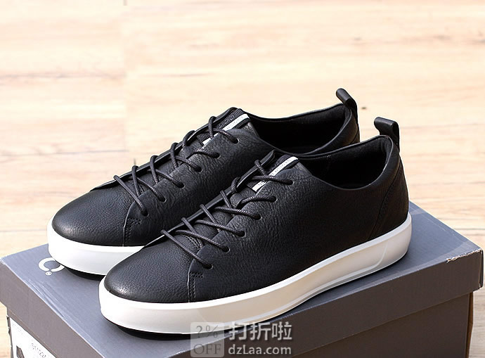 ECCO 爱步 SOFT 8 柔酷8号 男式休闲板鞋 41码3.2折.78 海淘转运到手约￥470