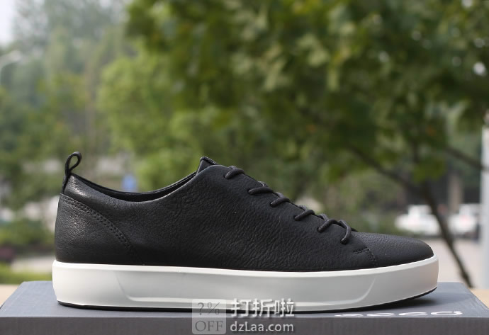 ECCO 爱步 SOFT 8 柔酷8号 男式休闲板鞋 41码3.2折.78 海淘转运到手约￥470