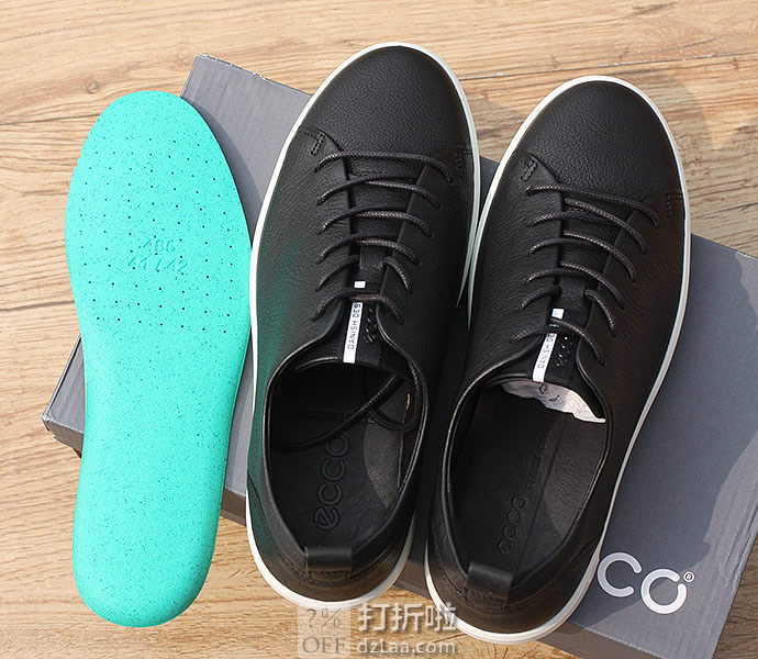 ECCO 爱步 SOFT 8 柔酷8号 男式休闲板鞋 41码3.2折.78 海淘转运到手约￥470
