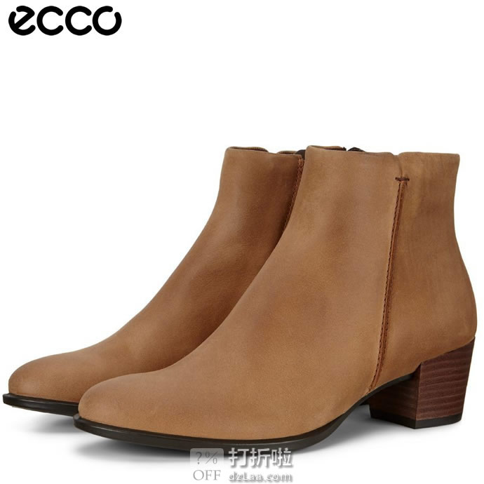 ECCO 爱步 Shape 35 Stitch 型塑系列 女式短靴 39码2.5折.83 海淘转运到手约￥414