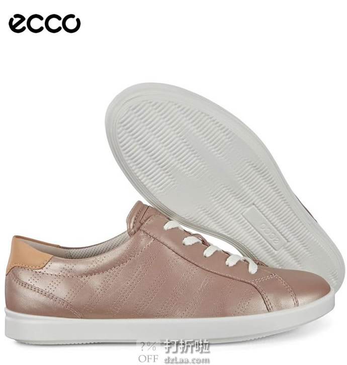 断码3.4折 ECCO 爱步 Leisure 惬意系列 女式系带休闲鞋 .95 海淘转运到手约￥401 天猫￥979