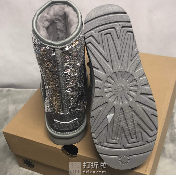 UGG Cosmos Sequin 经典 双色亮片 女式雪地靴 36码3.3折.79 海淘转运到手约￥529