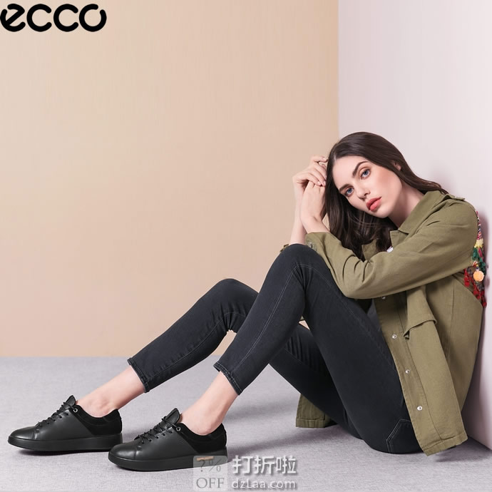 断码 ECCO 爱步 Corksphere 1 酷型 女式休闲鞋 板鞋 3.8折.18 海淘转运到手约￥511