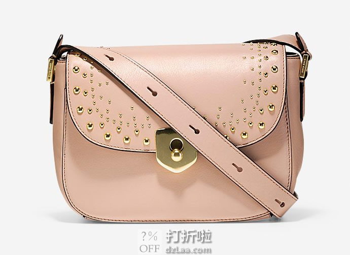 Cole Haan 可汗Marli Studding 女式马鞍包 挎包 2.5折.54 海淘转运到手约￥574