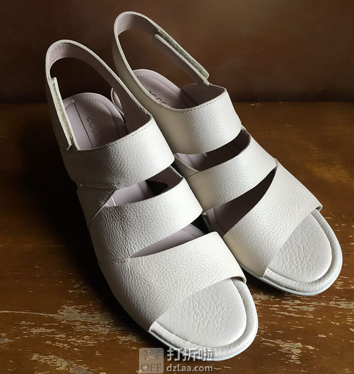 ECCO 爱步 Shape 35 型塑35 女式坡跟凉鞋 3.5折.99 两色可选 海淘转运到手约￥459