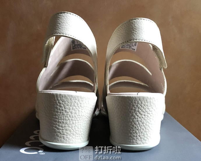 ECCO 爱步 Shape 35 型塑35 女式坡跟凉鞋 3.5折.99 两色可选 海淘转运到手约￥459