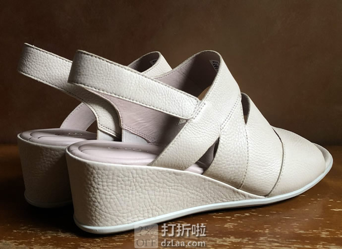 ECCO 爱步 Shape 35 型塑35 女式坡跟凉鞋 3.5折.99 两色可选 海淘转运到手约￥459