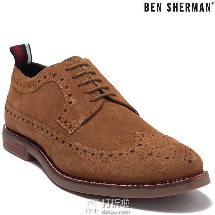 Ben Sherman 宾舍曼 Brent 男式布洛克鞋 2.4折.3 海淘转运到手约￥312
