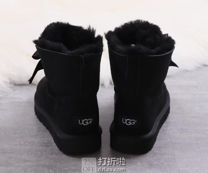 UGG Gita Bow Mini 吉塔 经典新奇系列 蝴蝶结迷你短靴 女式雪地靴 1098360 36码4.5折.48海淘转运到手约¥663