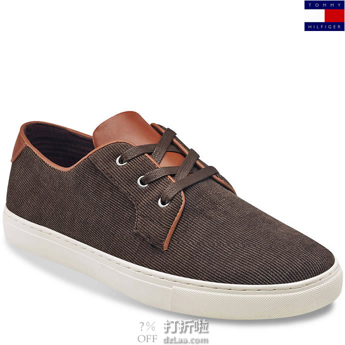 Tommy Hilfiger 汤美费格 Mckenzie4 灯芯绒 男式休闲板鞋 9码1.9折.18 海淘转运到手约￥197