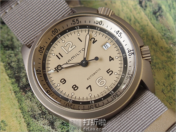 Hamilton 汉密尔顿 卡其航空系列 H80435895 自动机械男表 优惠码折后9.1史低 海淘转运关税补贴到手约￥2719