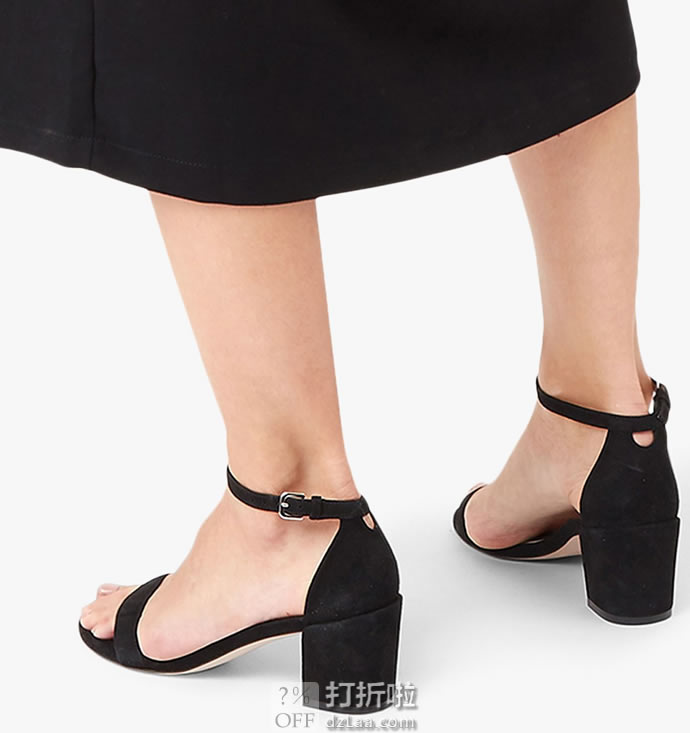 Stuart Weitzman 斯图尔特·韦茨曼 Simple 一字扣 女式粗跟凉鞋 39码3.8折1.92 海淘转运到手￥1138 天猫￥3650