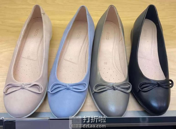 ECCO 爱步 TOUCH BALLERINA 2.0 触感2.0 蝴蝶结 女式平底鞋 35码4.2折.35 海淘转运到手约￥478