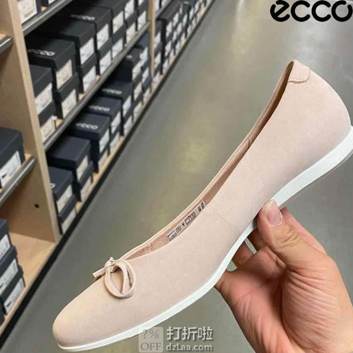 ECCO 爱步 TOUCH BALLERINA 2.0 触感2.0 蝴蝶结 女式平底鞋 35码4.2折.35 海淘转运到手约￥478