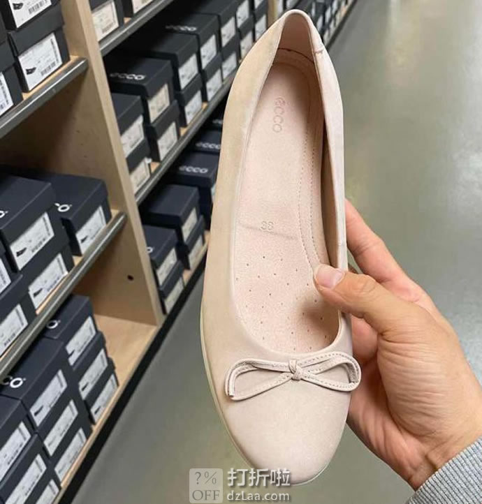 ECCO 爱步 TOUCH BALLERINA 2.0 触感2.0 蝴蝶结 女式平底鞋 35码4.2折.35 海淘转运到手约￥478