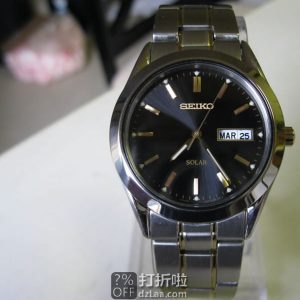SEIKO 精工 SNE047 太阳能男表 2.7折$57 海淘关税补贴到手约¥513 SEIKO 精工 SNE047 太阳能男表 2.7折$57 海淘关税补贴到手约¥513