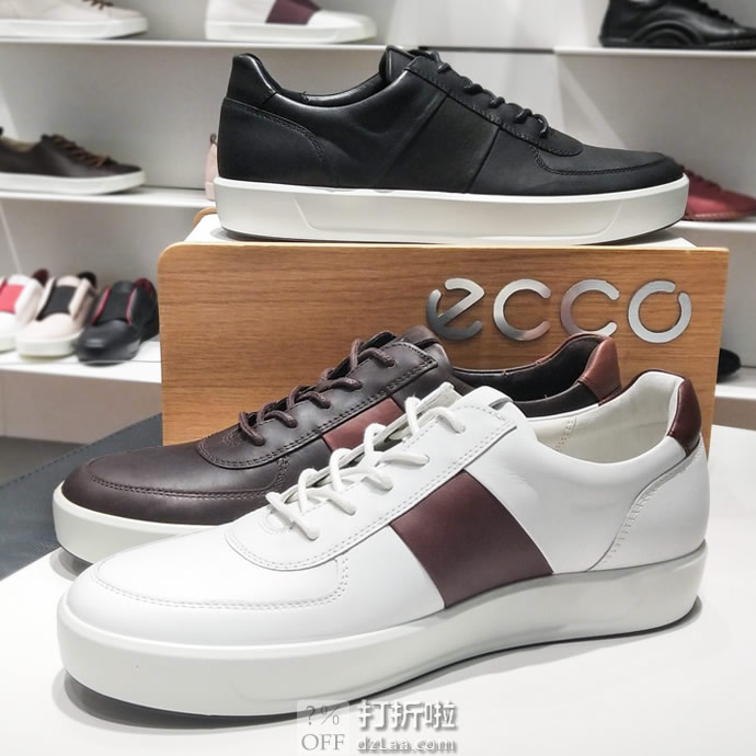 ECCO 爱步 SOFT 8 柔酷8号 男式休闲板鞋 2.4折.93 海淘转运到手约¥401