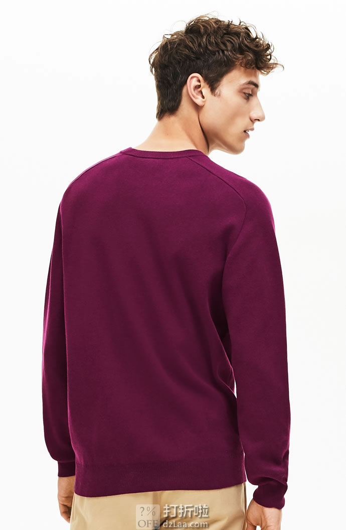 LACOSTE 法国鳄鱼 经典圆领 男式针织衫 L码3.5折.99 海淘转运到手约￥513 天猫￥1418