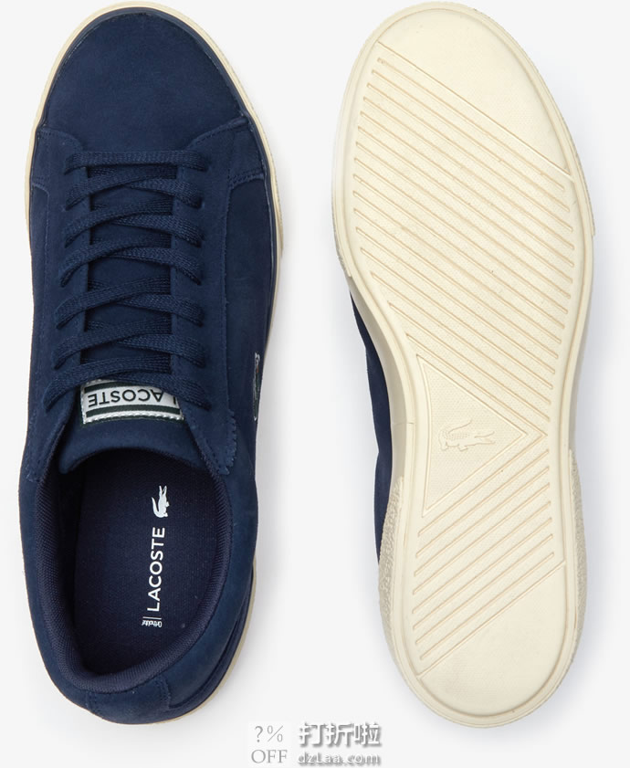 Lacoste 法国鳄鱼 Lerond 男式休闲板鞋 2折.48起 海淘转运到手约￥278