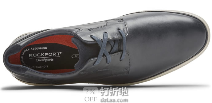 Rockport 乐步 Dressports 2 Go 男式牛津鞋 42.5码3.8折.81 海淘转运到手约￥415