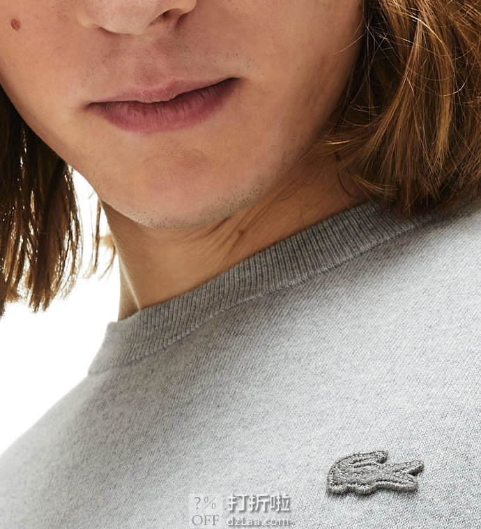 LACOSTE 法国鳄鱼 时尚条纹拼色 男式针织衫 L码3.3折.62 海淘转运到手约￥426 天猫￥1142