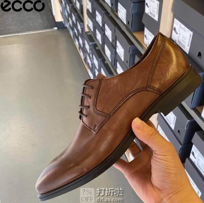 ECCO 爱步 Queenstown 男式系带正装鞋 牛津鞋 42码4.9折.75 海淘转运到手￥436