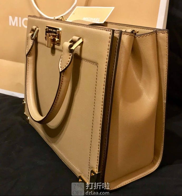 Michael KORS 迈克·科尔斯 KINSLEY ACCORDION 中号女式手提包 2折 海淘转运到手约¥762