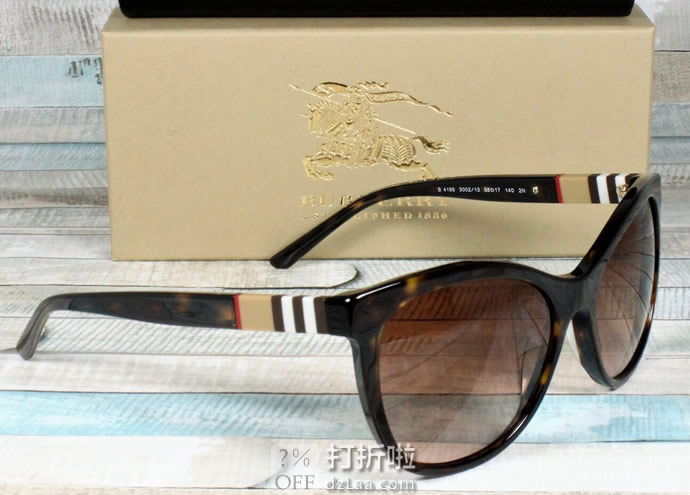 Burberry 巴宝莉 0BE4199 女式猫眼太阳镜 4.6折0.42 海淘转运到手约￥668