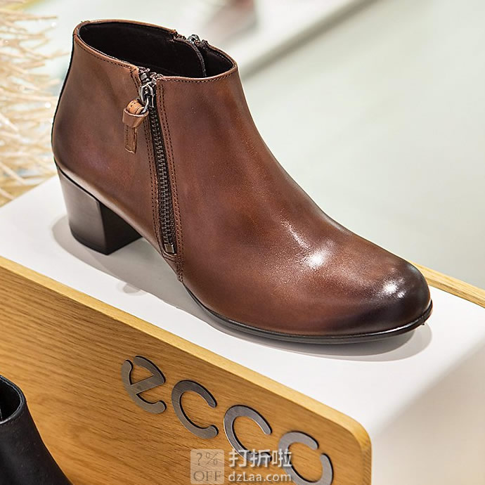ECCO 爱步 Shape Sculpted Motion 型塑摩登 侧拉链 女式踝靴 3.1折.95 海淘转运到手约¥487 天猫¥1219