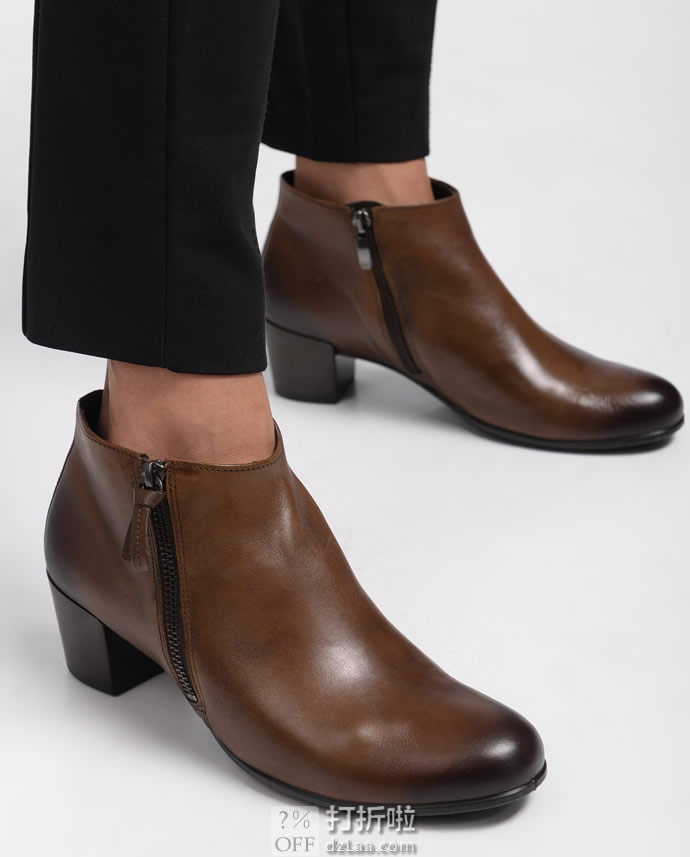 ECCO 爱步 Shape Sculpted Motion 型塑摩登 侧拉链 女式踝靴 3.1折.95 海淘转运到手约¥487 天猫¥1219