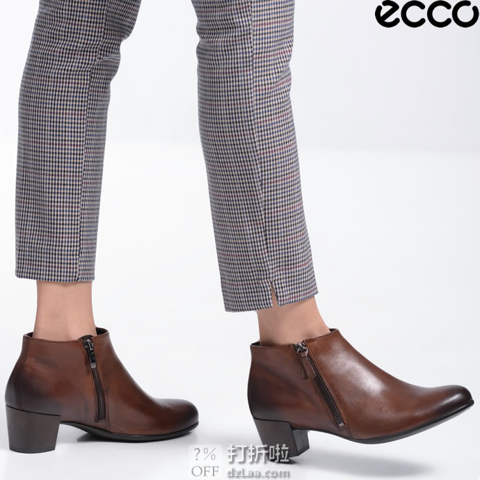 ECCO 爱步 Shape Sculpted Motion 型塑摩登 侧拉链 女式踝靴 3.1折.95 海淘转运到手约¥487 天猫¥1219