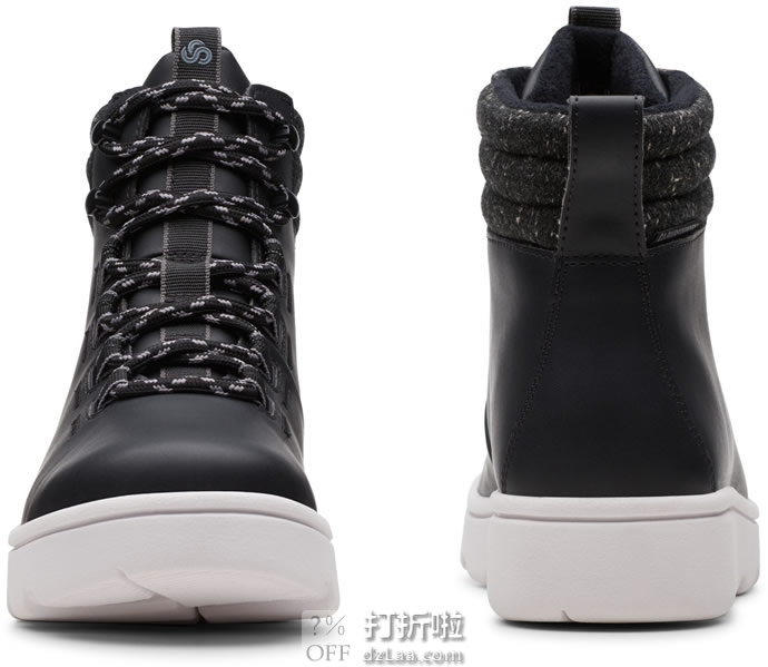 Clarks 其乐 Step Explore Hi 人造革 男式高帮短靴 41码1.9折.41 海淘转运到手约￥213