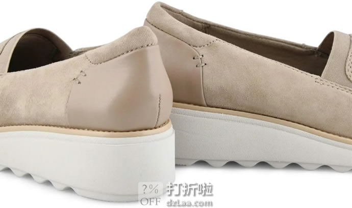 clarks 其乐 Sharon Dolly 厚底坡跟 女式乐福鞋 37码2.2折.44 海淘转运到手约￥234
