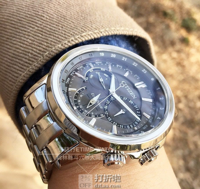 Citizen 西铁城 男式三眼光动能手表 BU2021-51H 4.2折8.99 海淘关税补贴到手约¥1630