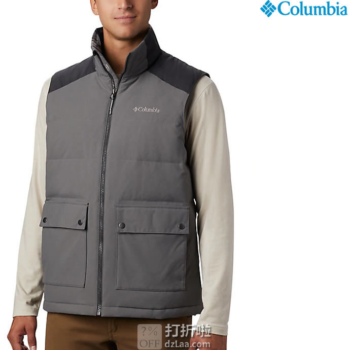 Columbia 哥伦比亚 Winter Challenger 550蓬 户外男式羽绒马夹 S码2.9折.41 海淘转运到手约￥358