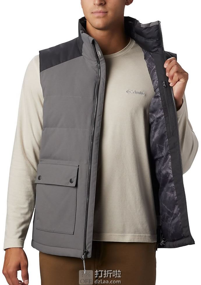 Columbia 哥伦比亚 Winter Challenger 550蓬 户外男式羽绒马夹 S码2.9折.41 海淘转运到手约￥358