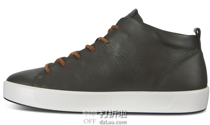 断码3.8折 ECCO 爱步 柔酷8号 男式高帮休闲鞋 .93 海淘转运到手约¥628 天猫¥1640