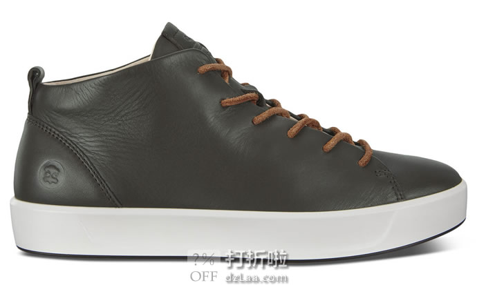 断码3.8折 ECCO 爱步 柔酷8号 男式高帮休闲鞋 .93 海淘转运到手约¥628 天猫¥1640