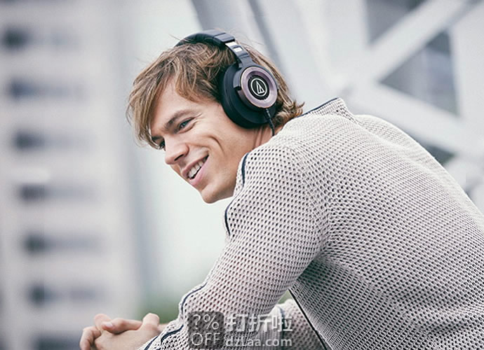 Audio-Technica 铁三角 ATH-WS1100iS Hi-Res超高解析 头戴式重低音耳机 带线控带麦 5.6折7.99 海淘转运到手约￥952