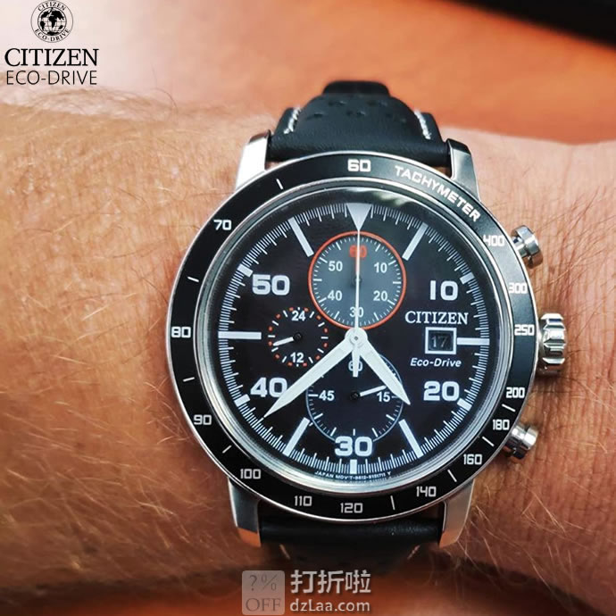 CITIZEN 西铁城 CA0621-05L 三眼计时 男式光动能手表 4.8折6.99 海淘关税补贴到手约￥1251