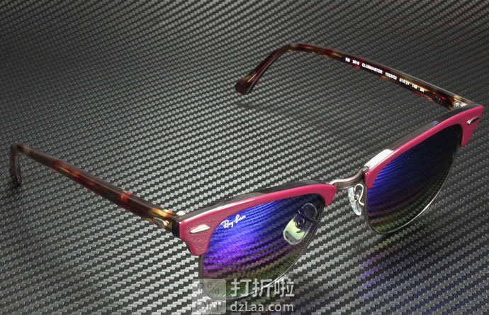 Ray-Ban RB3016 雷朋 Clubmaster 俱乐部系列 中性炫彩太阳眼镜 4.2折.95 海淘转运到手约￥545