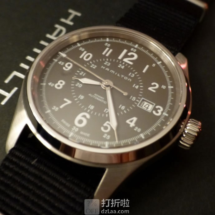 Hamilton 汉密尔顿 卡其野战系列 H70595163 男式机械表 优惠码折后0.1 海淘转运关税补贴到手约¥2648